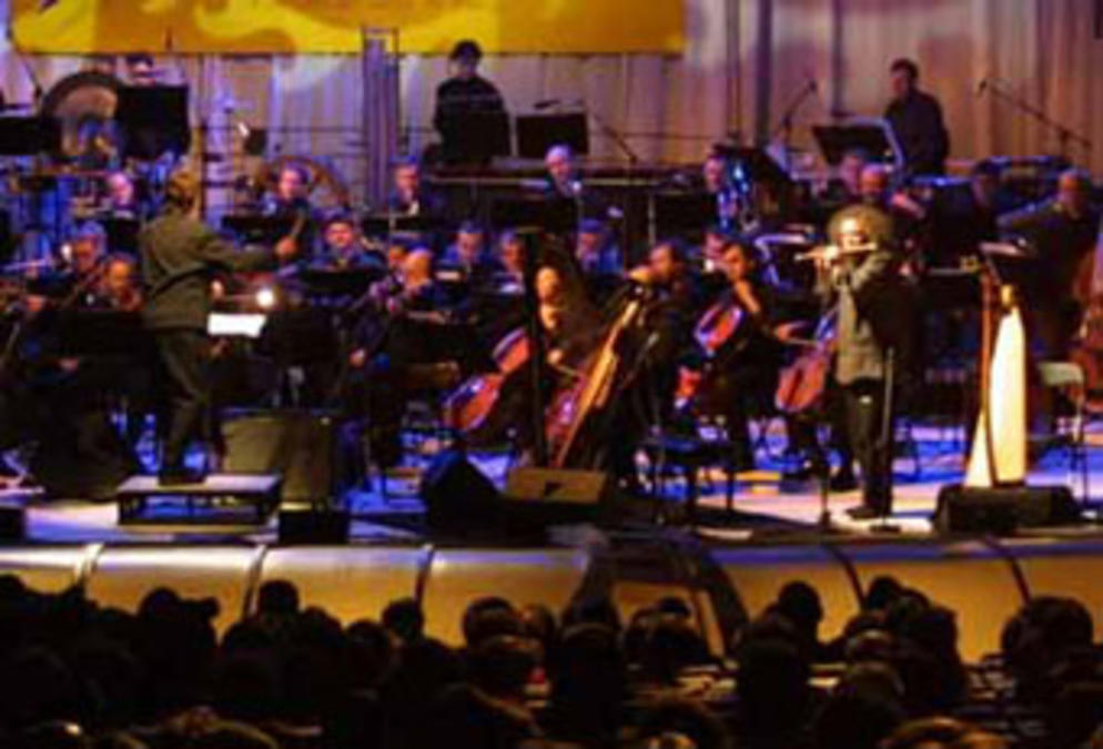 Andreas with the "Sinfonia Varsovia"
